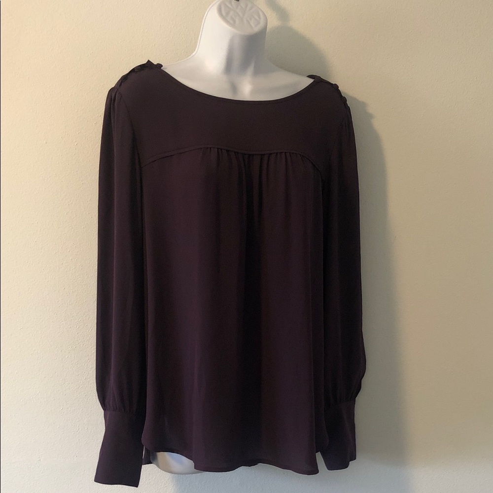 LOFT Deep Purple Blouse
